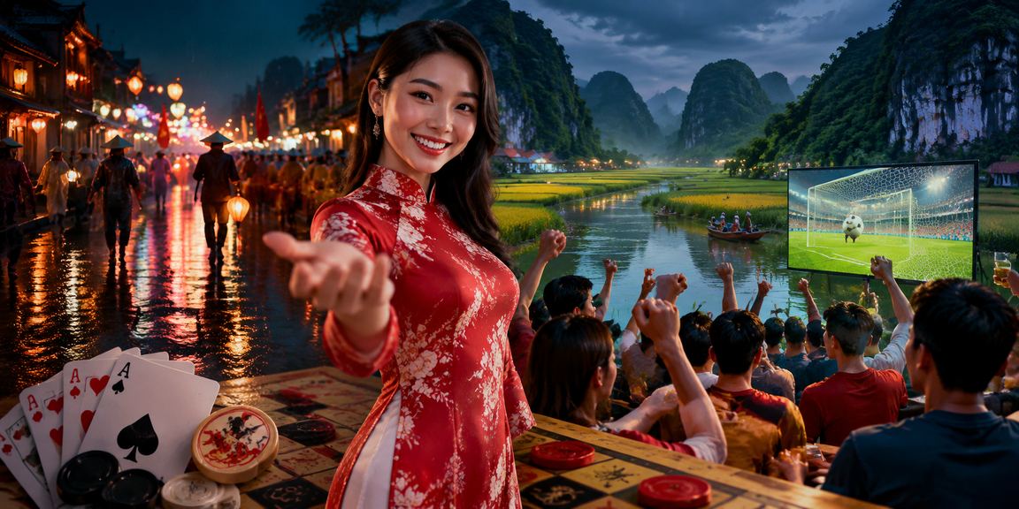 Lễ hội Ninh Bình gợi bối cảnh chơi game bài trên điện thoại